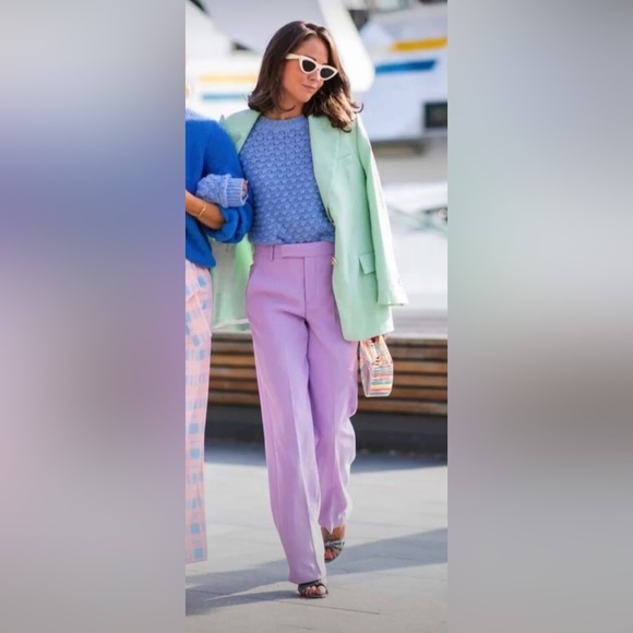 French Connection- Warm Lilac Trousers - XL - Picture 1 of 10